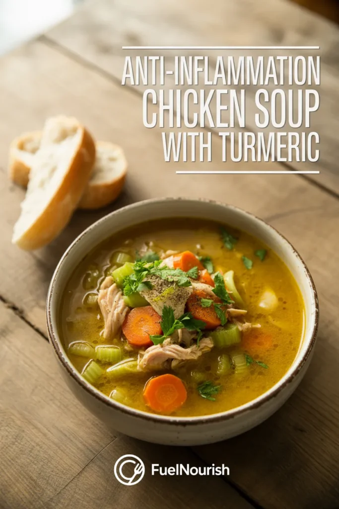 Anti-Inflammation Chicken Soup with Turmeric