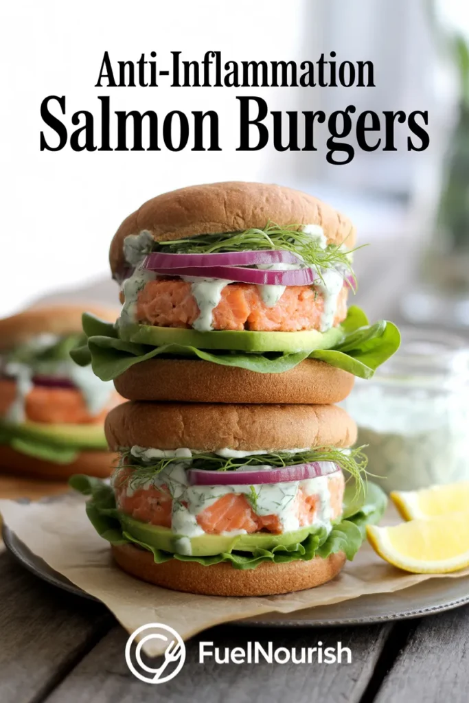 Anti-Inflammation Salmon Burgers
