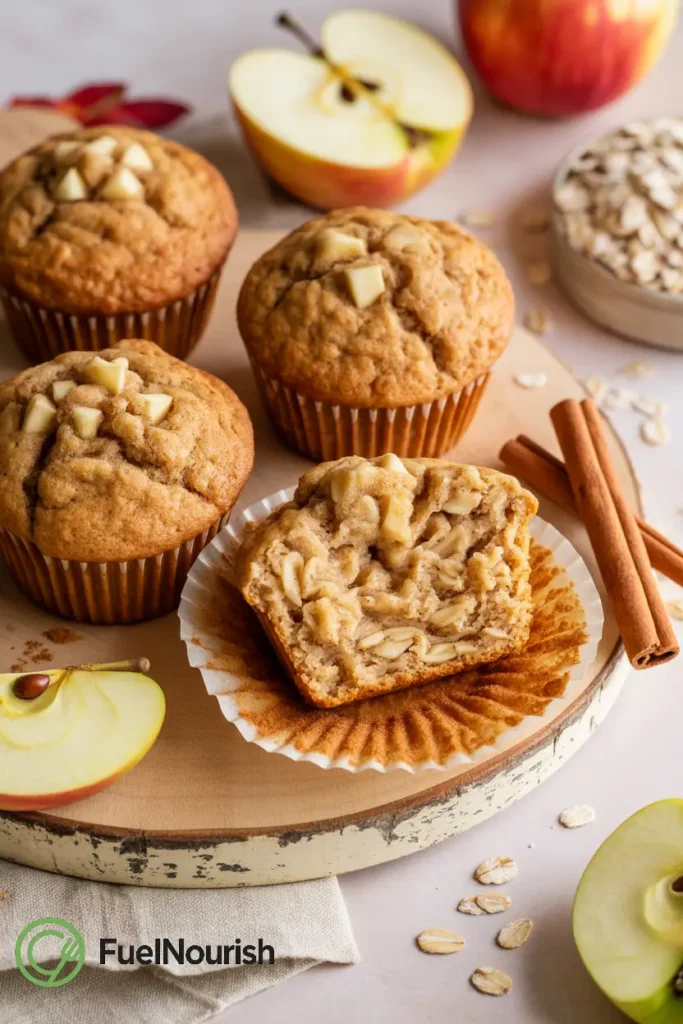 Apple Cinnamon Oatmeal Muffins