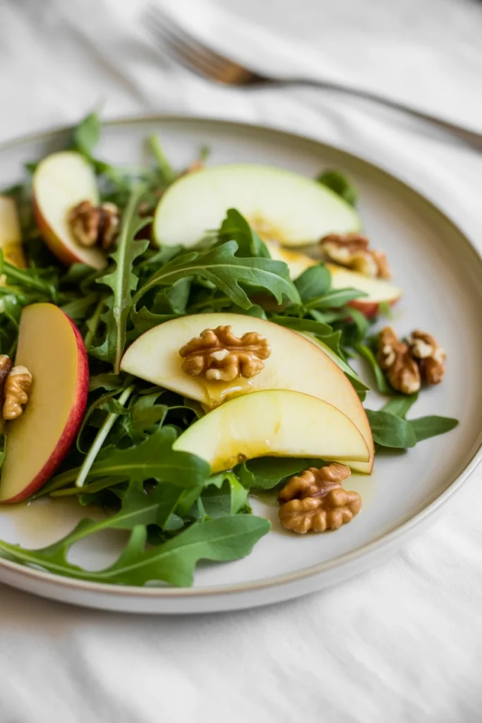 Apple, Walnut & Arugula Salad