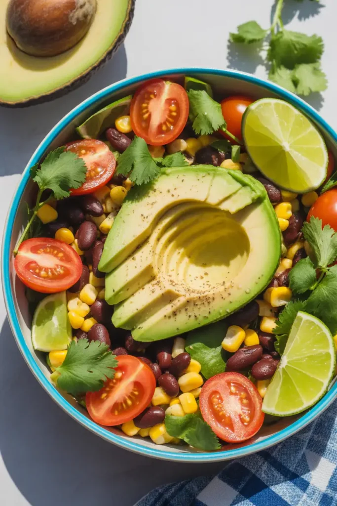 Avocado & Black Bean Fiesta Salad