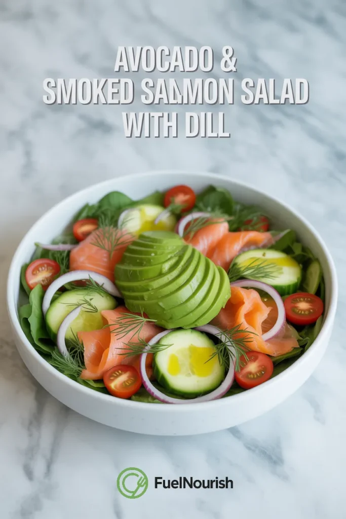 Avocado & Smoked Salmon Salad with Dill