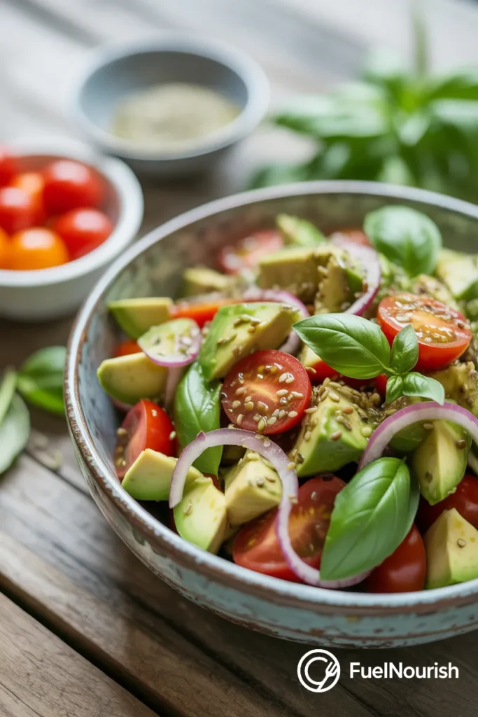 Avocado & Tomato Salad with Hemp Seeds