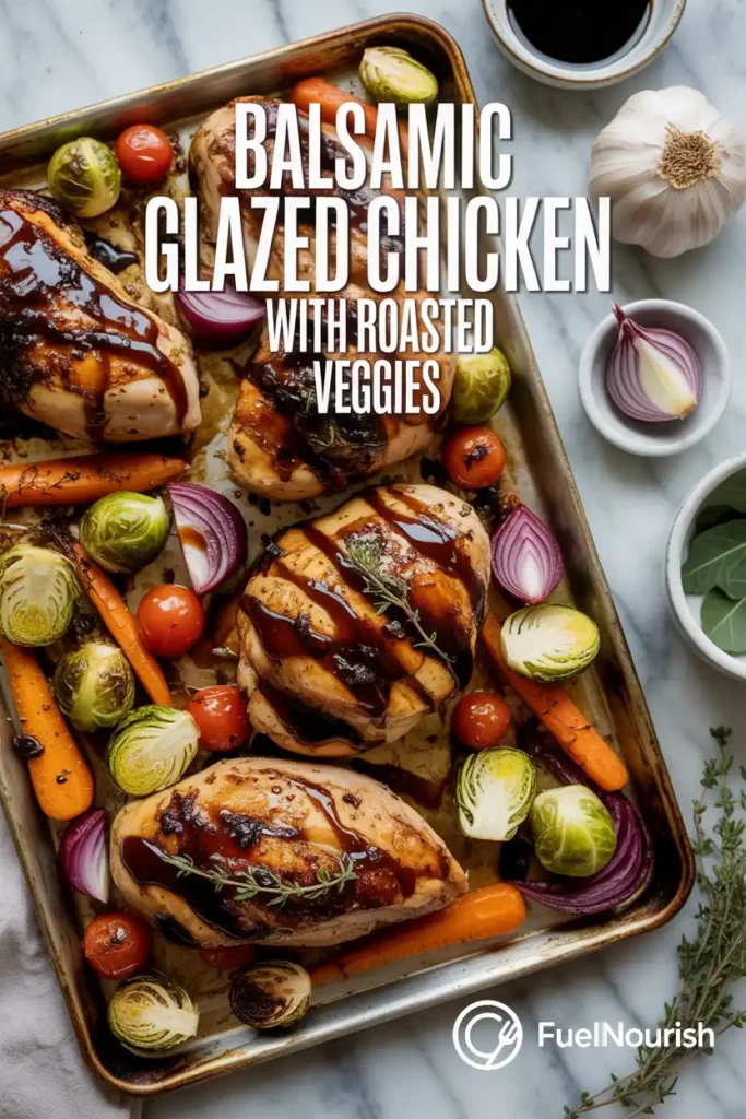 Balsamic Glazed Chicken with Roasted Veggies