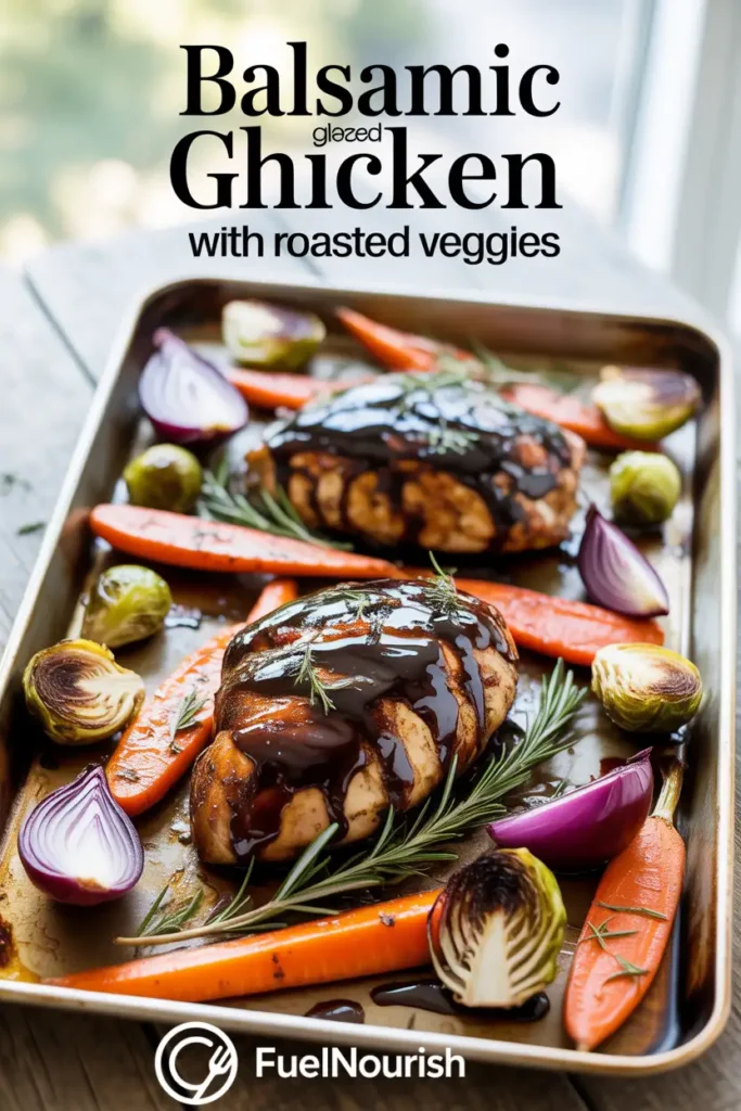 Balsamic Glazed Chicken with Roasted Veggies