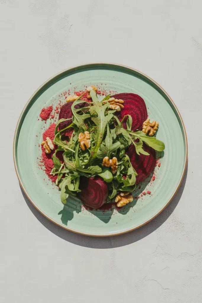 Beet & Arugula Salad with Walnuts