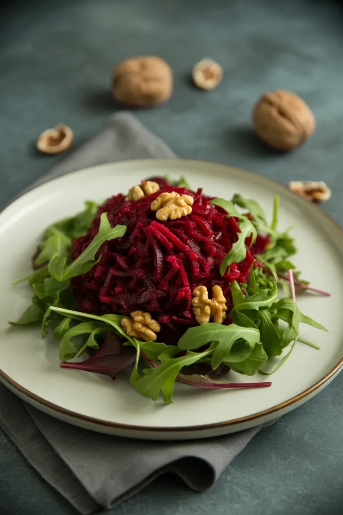 Beet & Arugula Walnut Salad