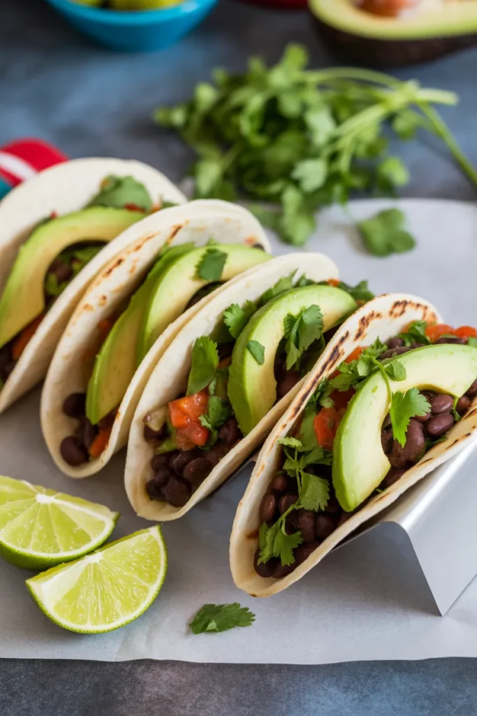 Black Bean & Avocado Tacos