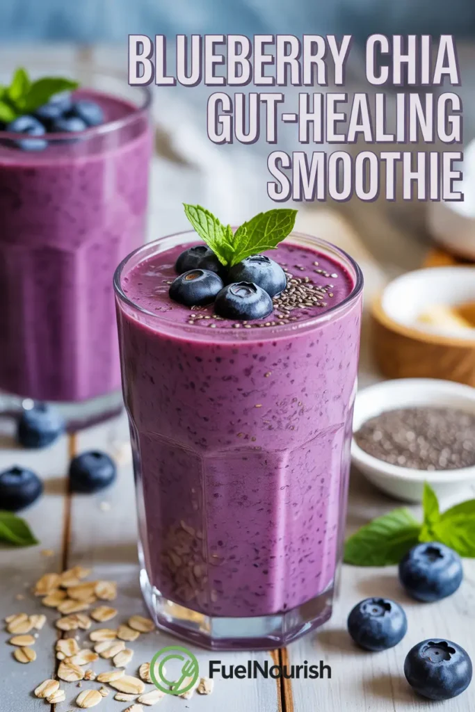 Blueberry Chia Gut-Healing Smoothie