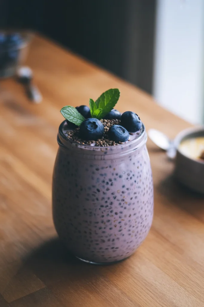 Blueberry Chia Overnight Oats