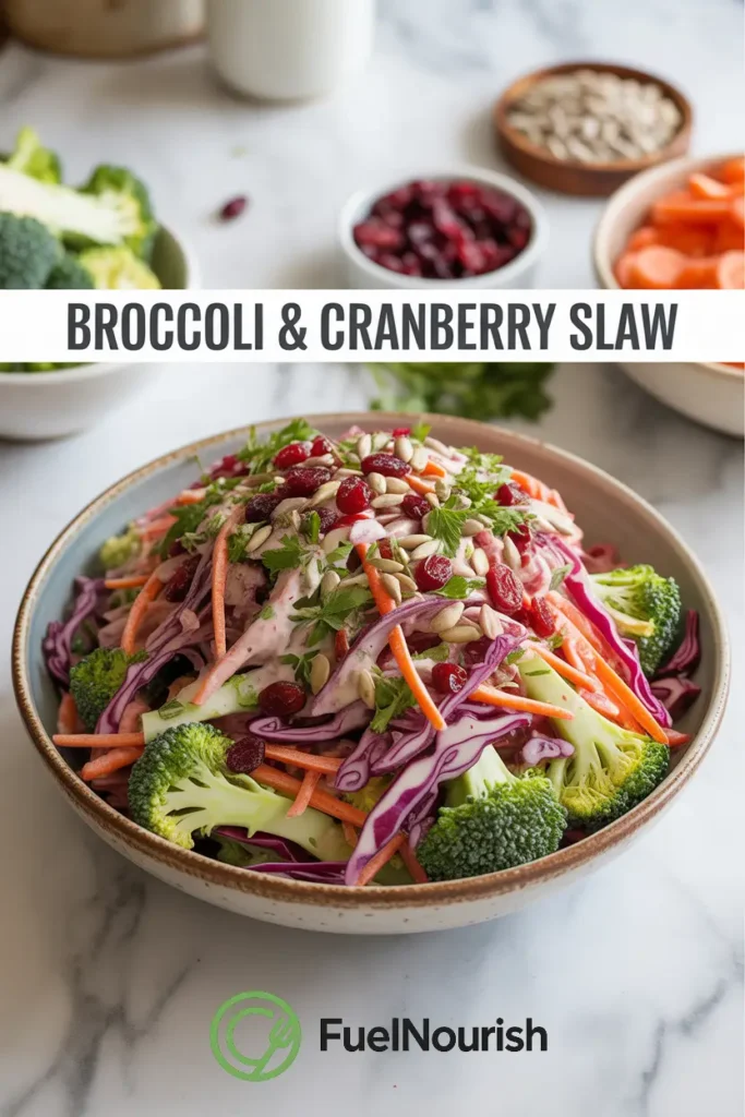 Broccoli & Cranberry Slaw
