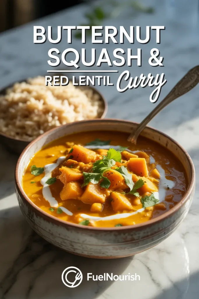 Butternut Squash & Red Lentil Curry