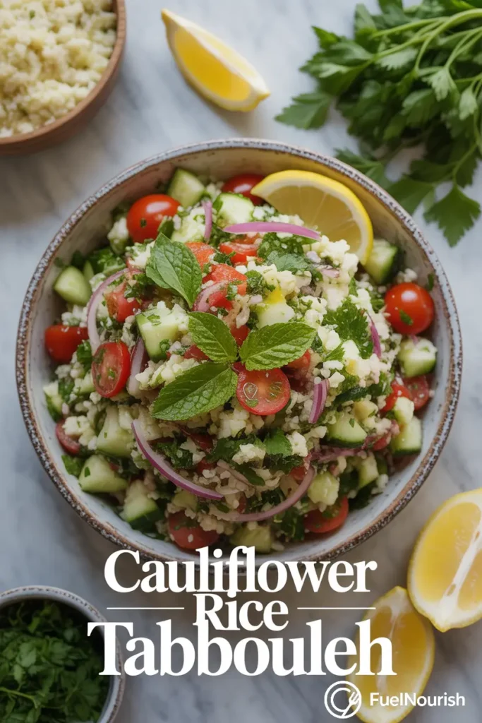 Cauliflower Rice “Tabbouleh”