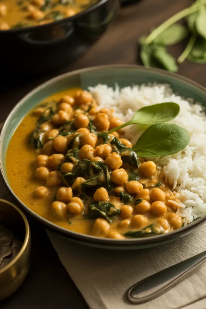Chickpea & Spinach Curry