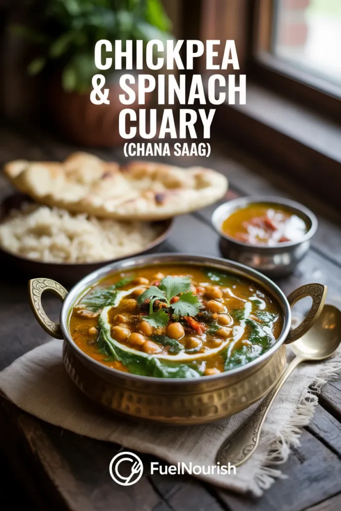 Chickpea & Spinach Curry (Chana Saag)