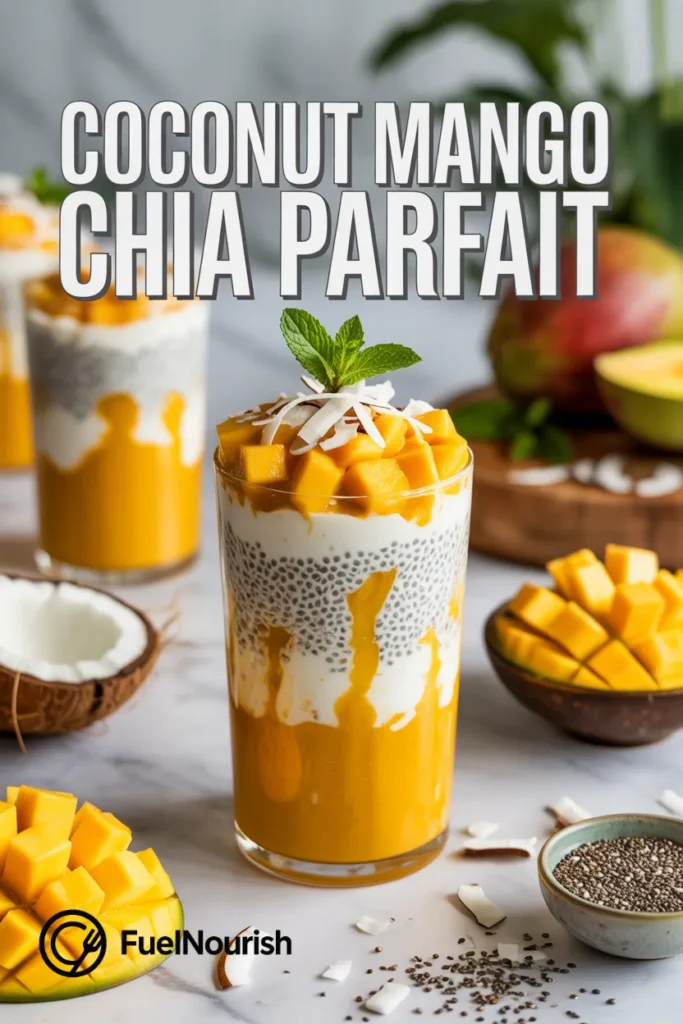 Coconut Mango Chia Parfait