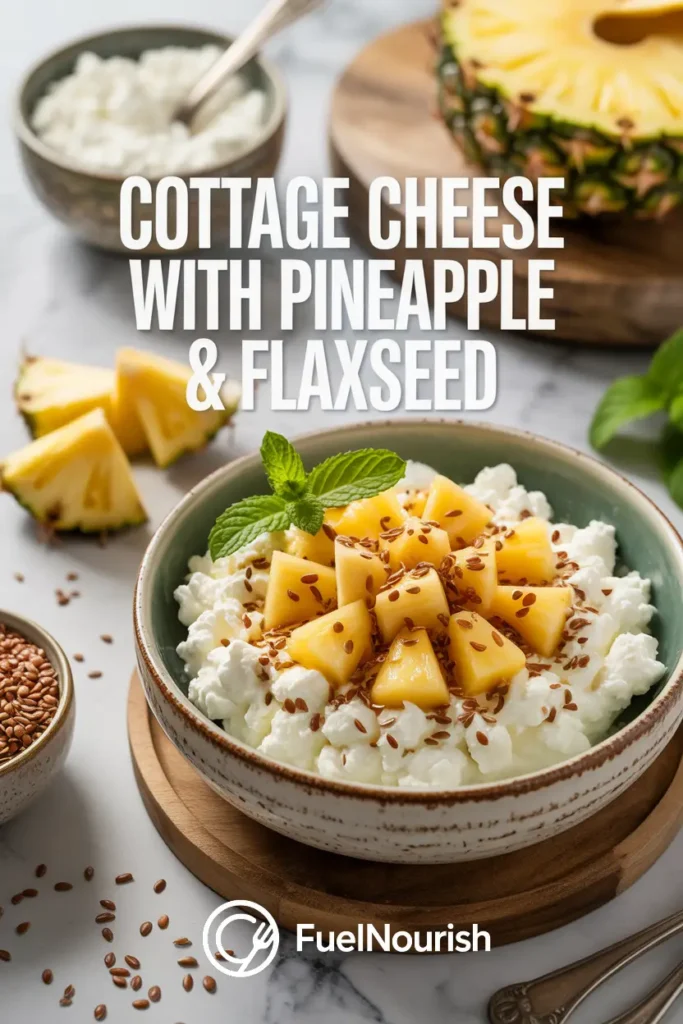 Cottage Cheese with Pineapple & Flaxseed