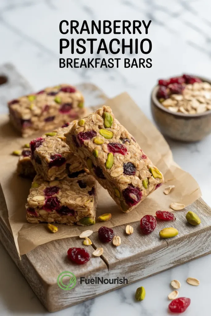 Cranberry Pistachio Breakfast Bars