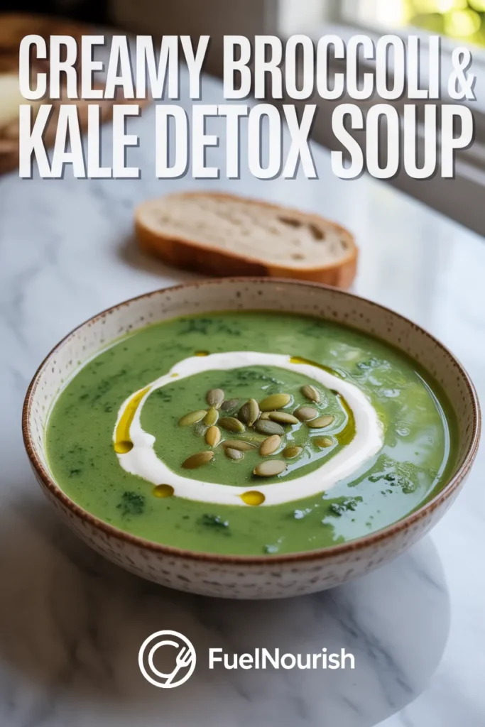 Creamy Broccoli & Kale Detox Soup