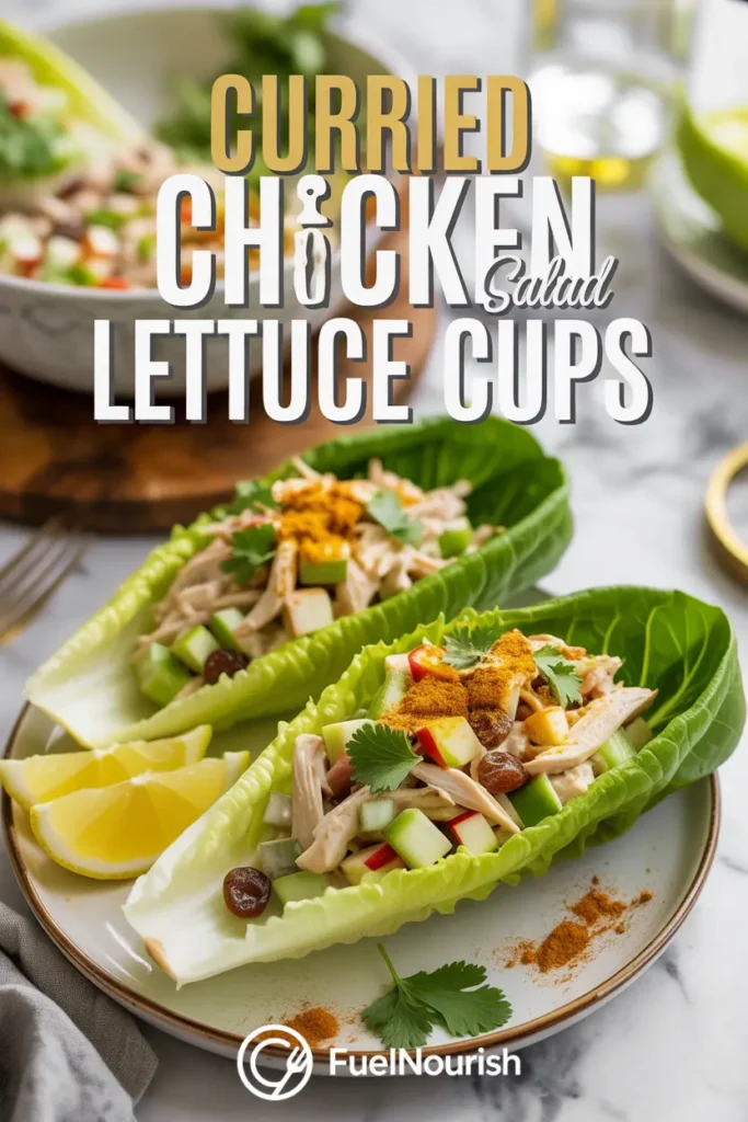 Curried Chicken Salad Lettuce Cups