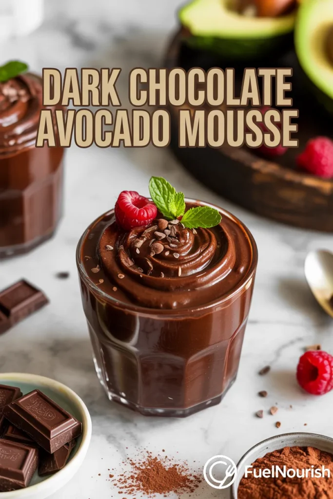 Dark Chocolate Avocado Mousse