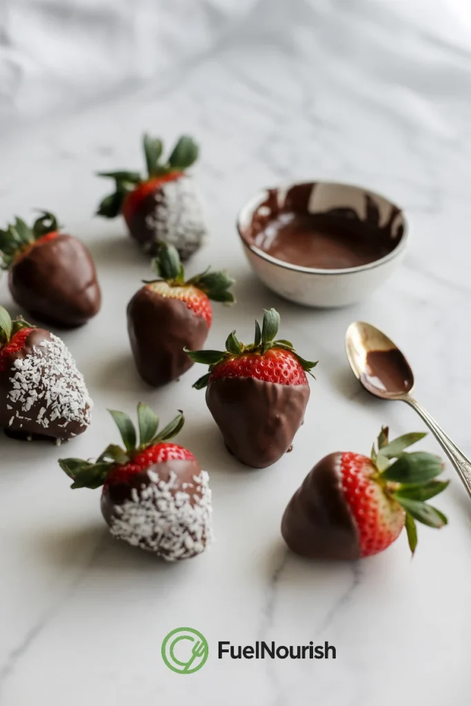 Dark Chocolate-Dipped Strawberries