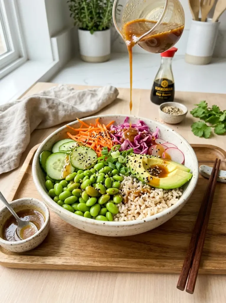 Edamame Brown Rice Bowl