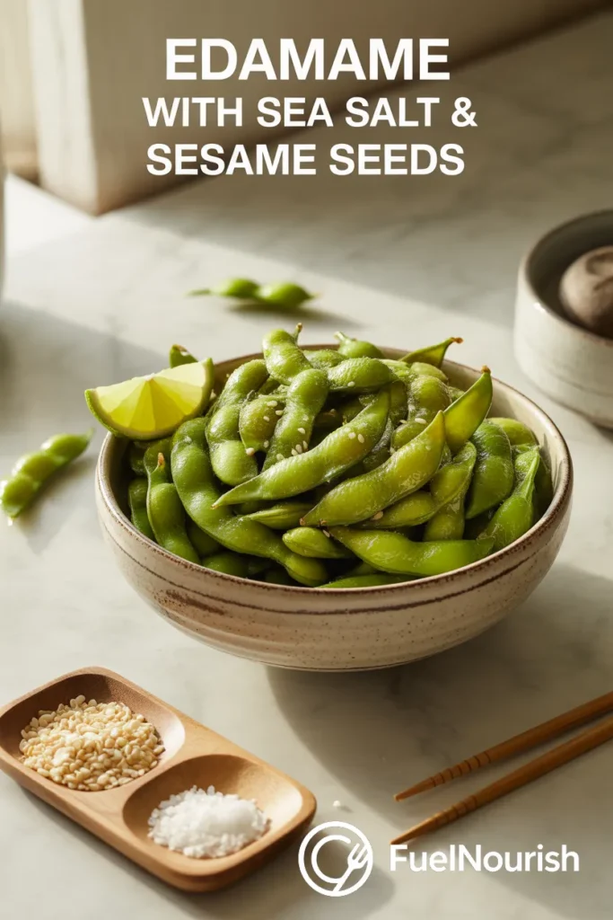 Edamame with Sea Salt & Sesame Seeds