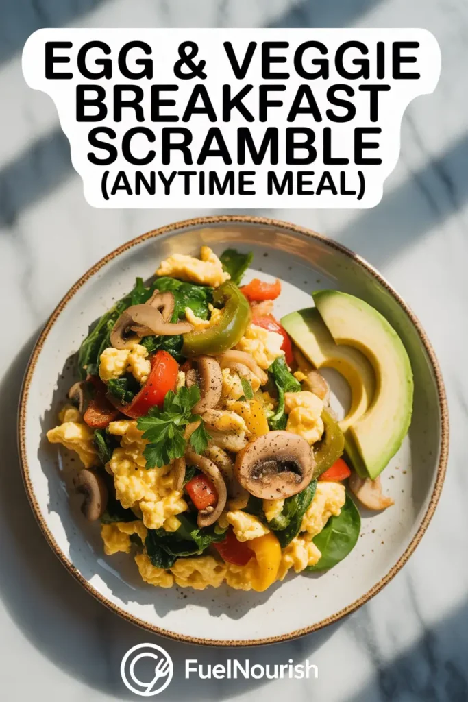 Egg & Veggie Breakfast Scramble (Anytime Meal)
