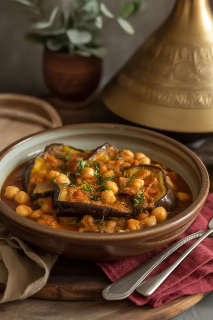 Eggplant & Chickpea Tagine