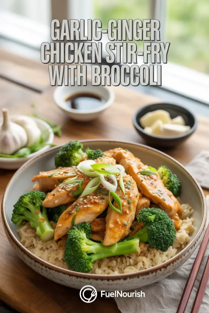 Garlic-Ginger Chicken Stir-Fry with Broccoli