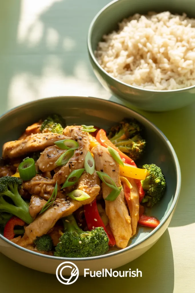 Garlic-Ginger Chicken Stir-Fry with Broccoli