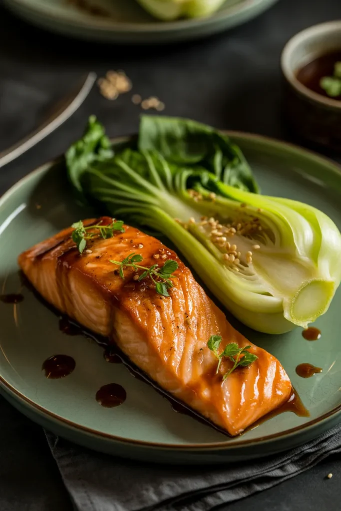 Ginger-Miso Salmon with Bok Choy