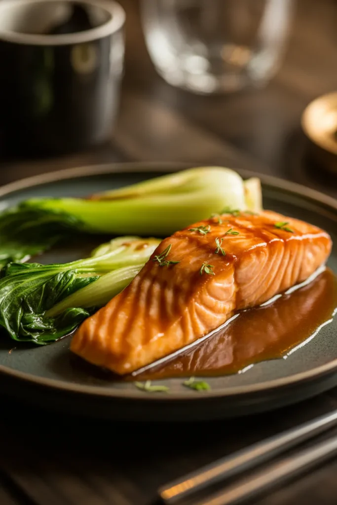 Ginger-Miso Salmon with Bok Choy