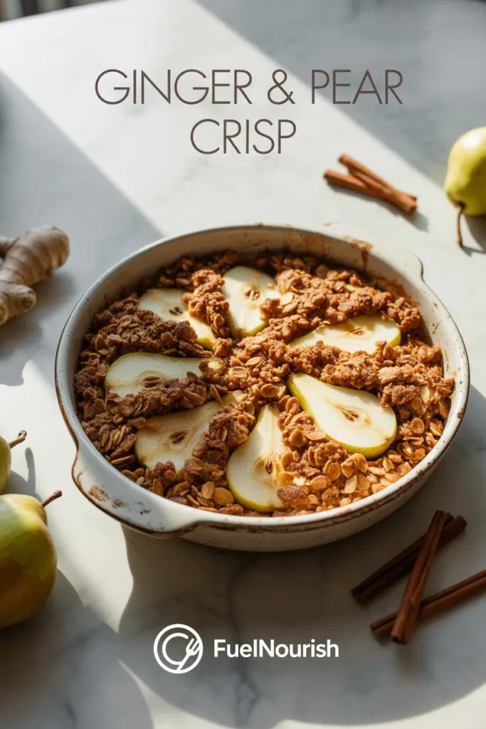 Ginger & Pear Crisp