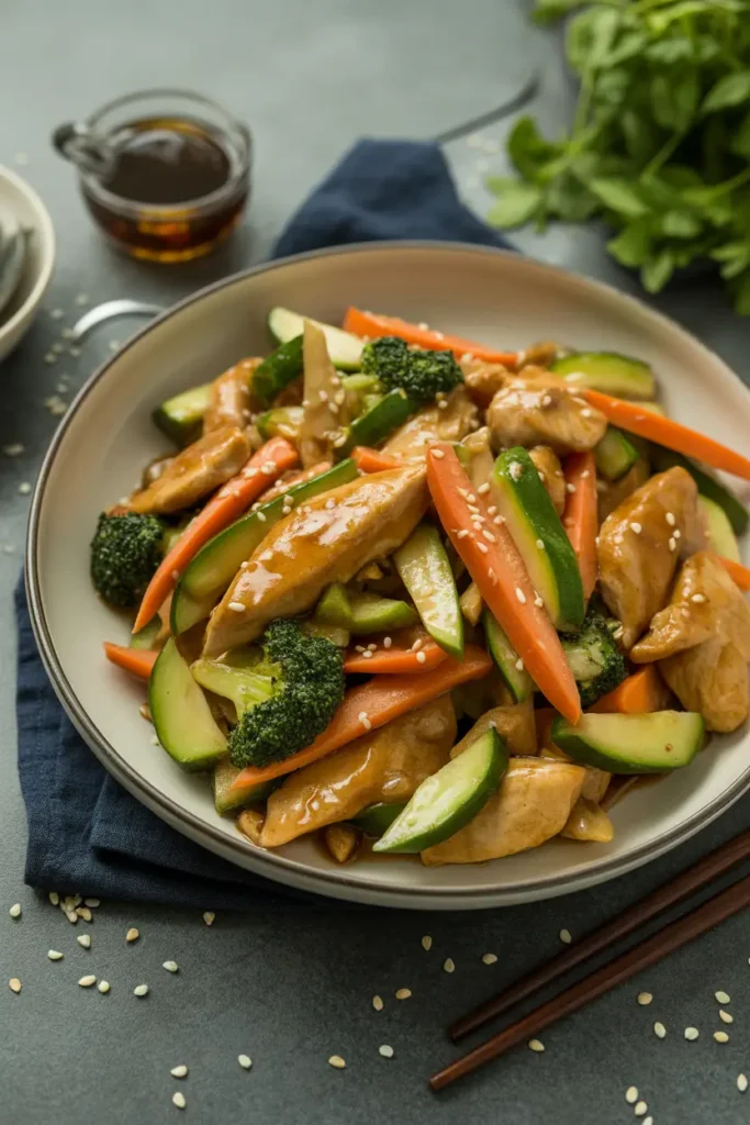 Ginger Sesame Chicken Stir-Fry