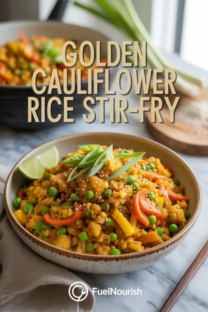 Golden Cauliflower Rice Stir-Fry