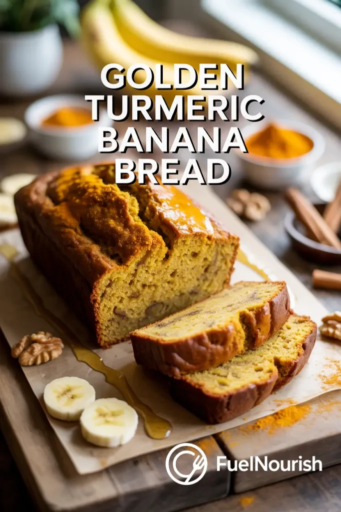 Golden Turmeric Banana Bread