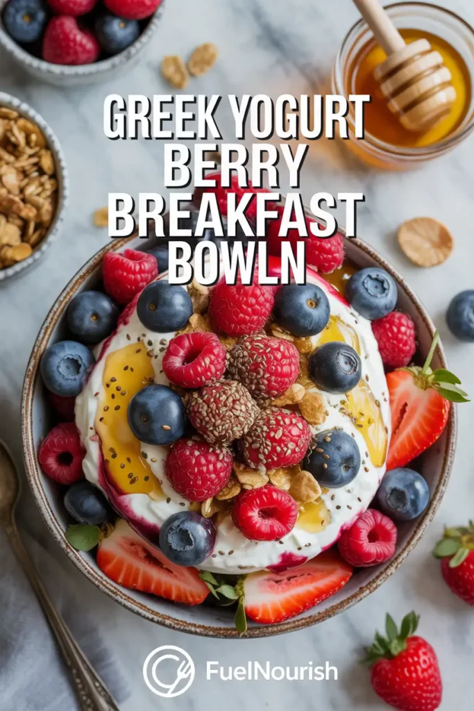 Greek Yogurt Berry Breakfast Bowl