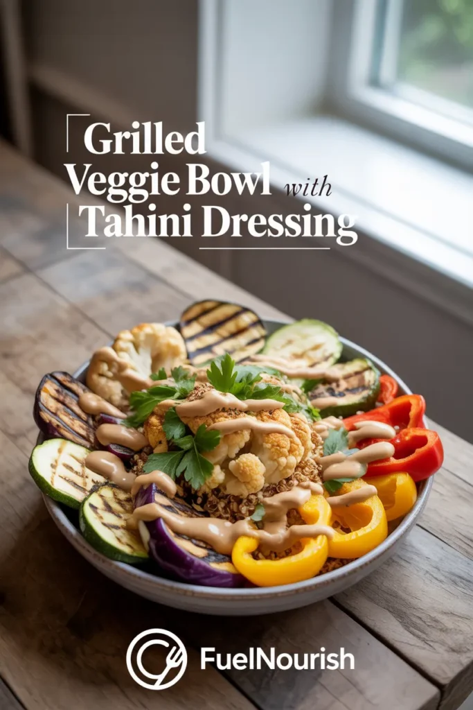 Grilled Veggie Bowl with Tahini Dressing