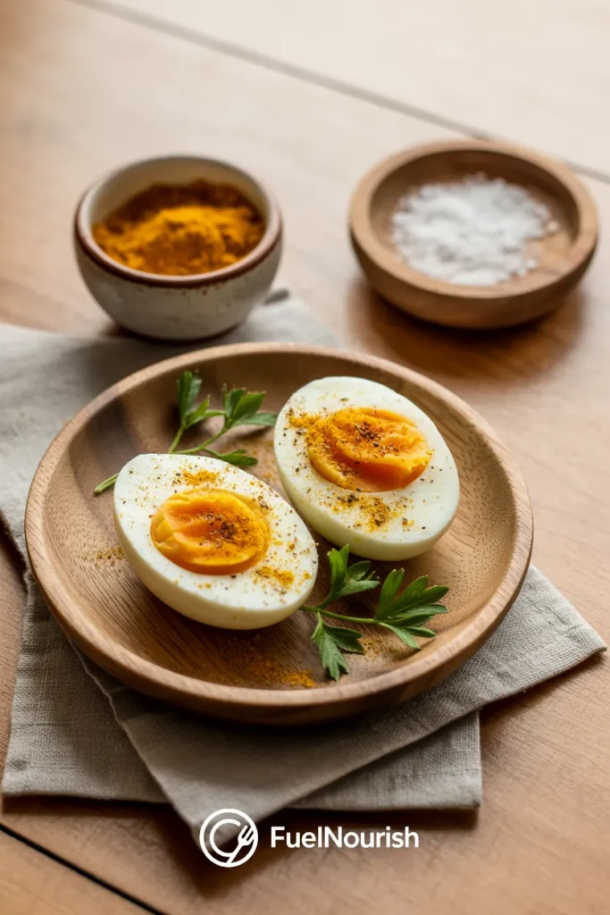 Hard-Boiled Eggs with Turmeric Salt