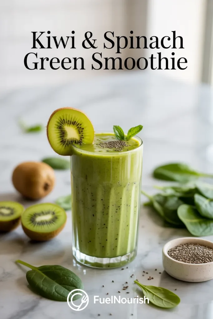 Kiwi & Spinach Green Smoothie