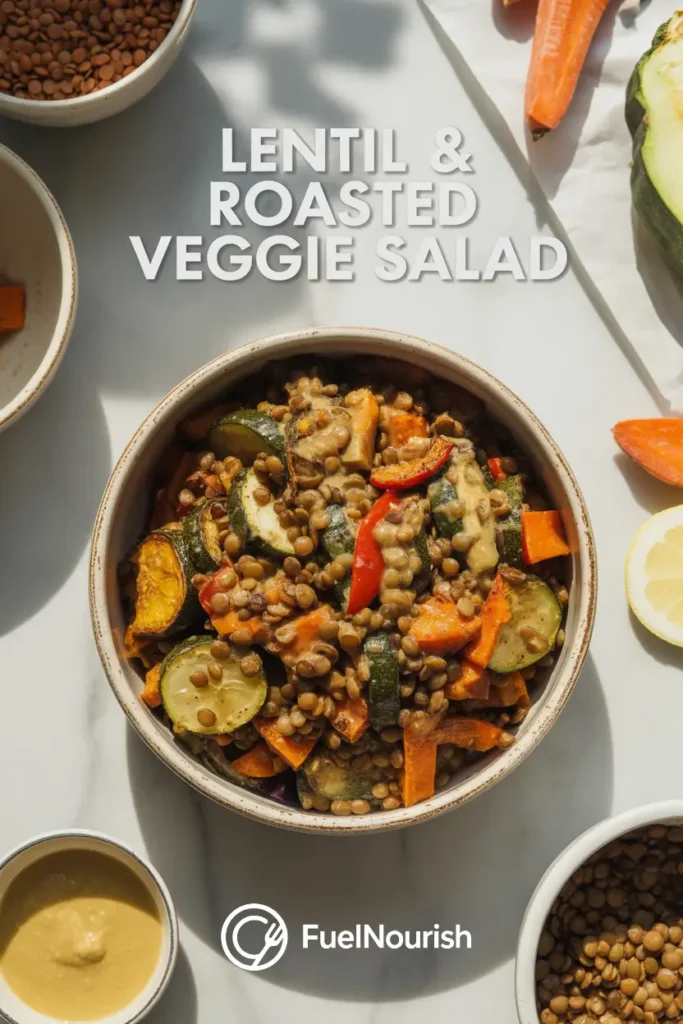 Lentil & Roasted Veggie Salad