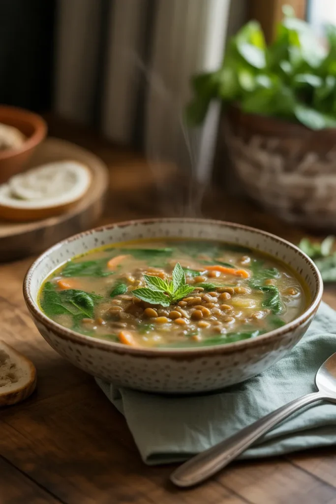 Lentil & Spinach Soup