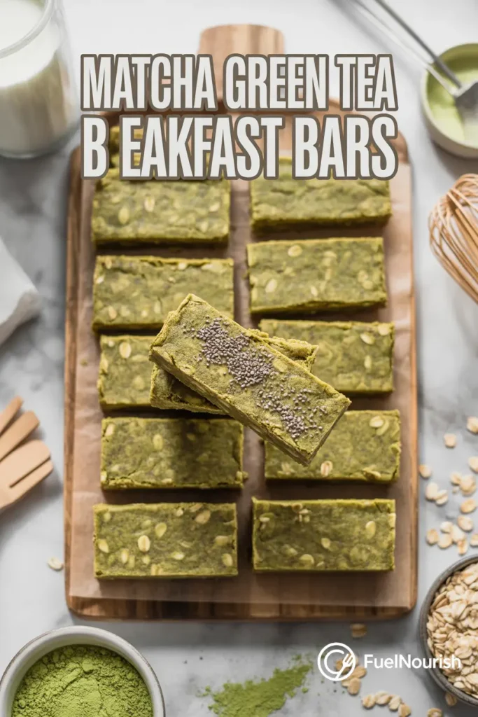 Matcha Green Tea Breakfast Bars