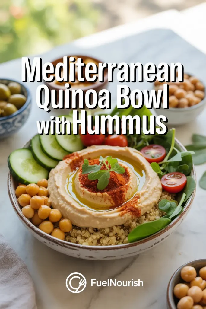 Mediterranean Quinoa Bowl with Hummus