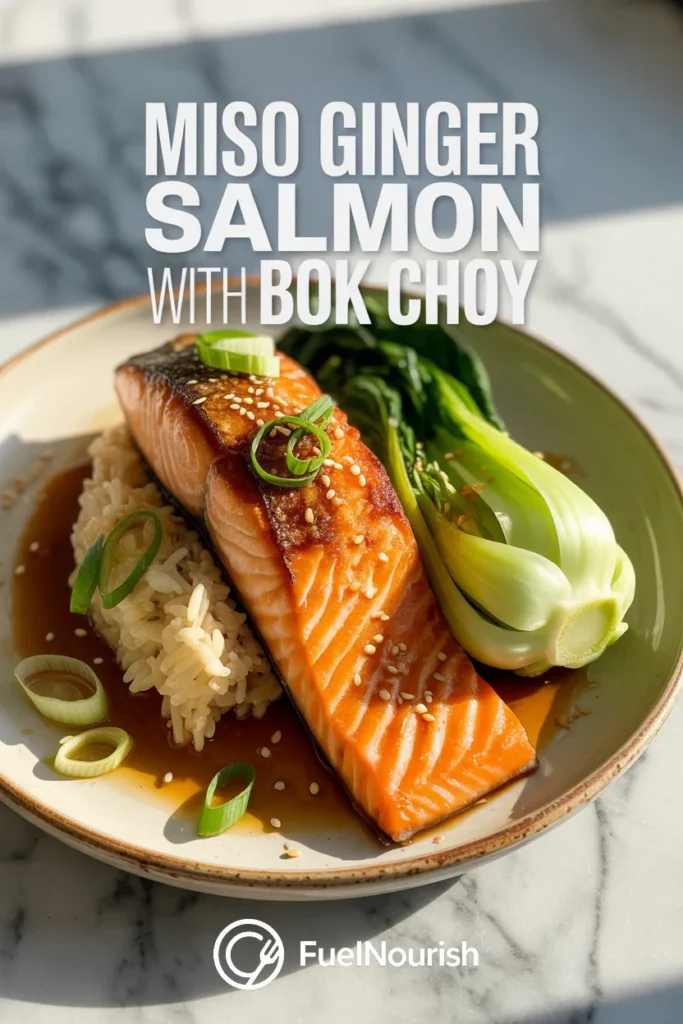 Miso Ginger Salmon with Bok Choy