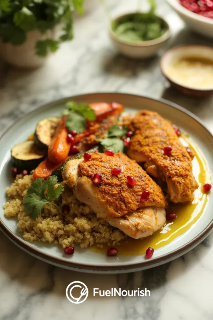 Moroccan-Spiced Chicken with Quinoa