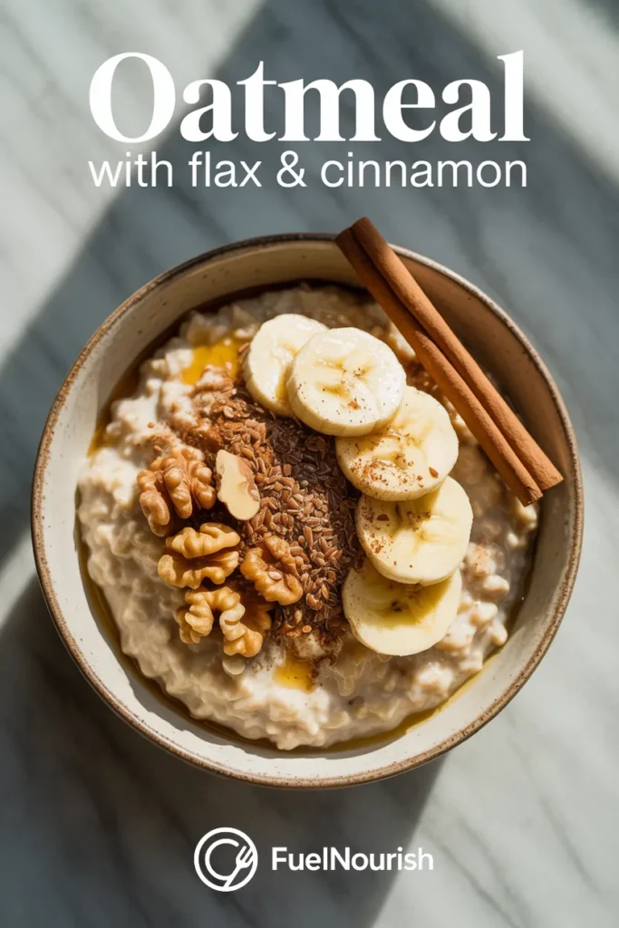 Oatmeal with Flax & Cinnamon