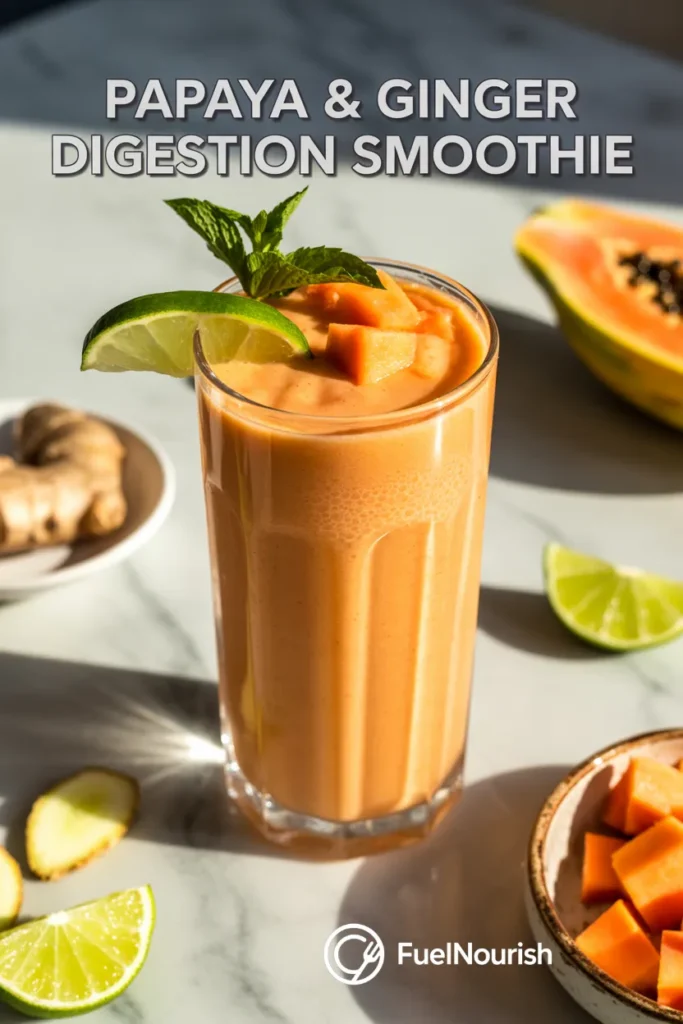 Papaya & Ginger Digestion Smoothie